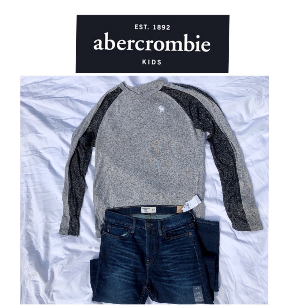 Abercrombie Kids SZ 15/16 Jeans & Sweater